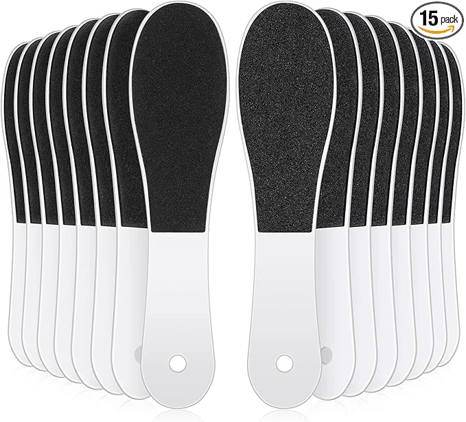 Classic Lothee 15 Pack Foot File Foot Callus Remover Double Sided Professional User-Friendly