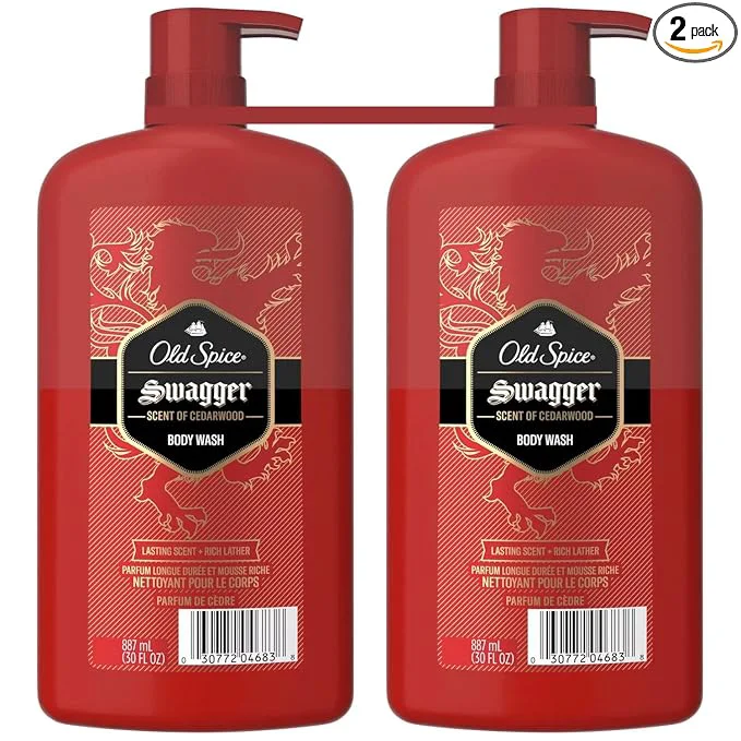 Original Design Old Spice Swagger Body Wash for Men Scent of Cedarwood 30 Fluid Ounce Traditional