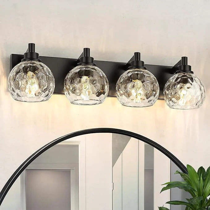Consistent Bathroom Light Fixtures Over Mirror 4-Light Modern Sconces Wall Lighting Top-Quality