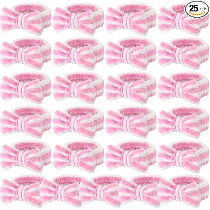 Innovative 25 Pcs Spa Headband Bulk Makeup Headbands Smooth