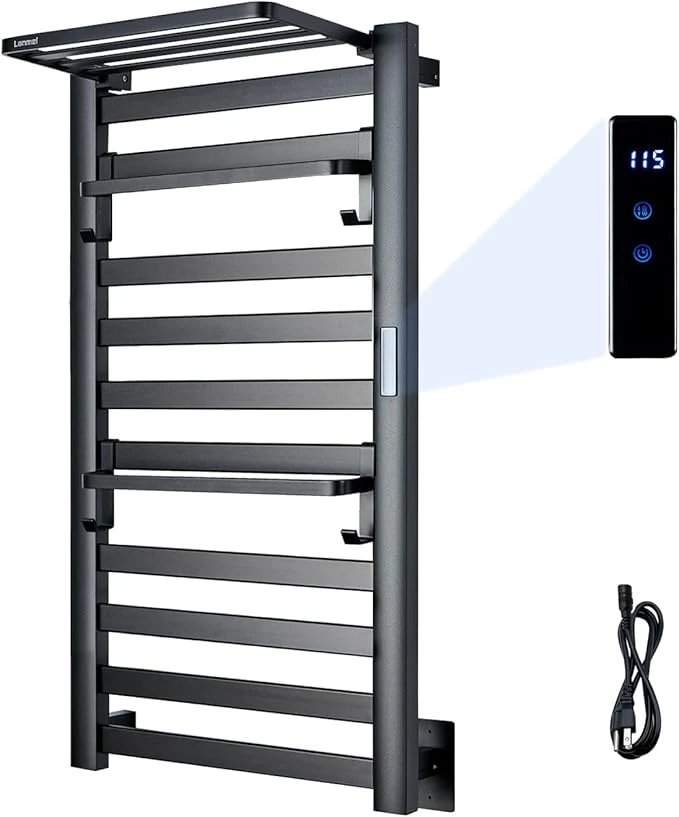 Reliable LANMEL 2 in 1 Towel Warmer Rack Towel Rack Wall 10 Bars Electric Wall Trusted