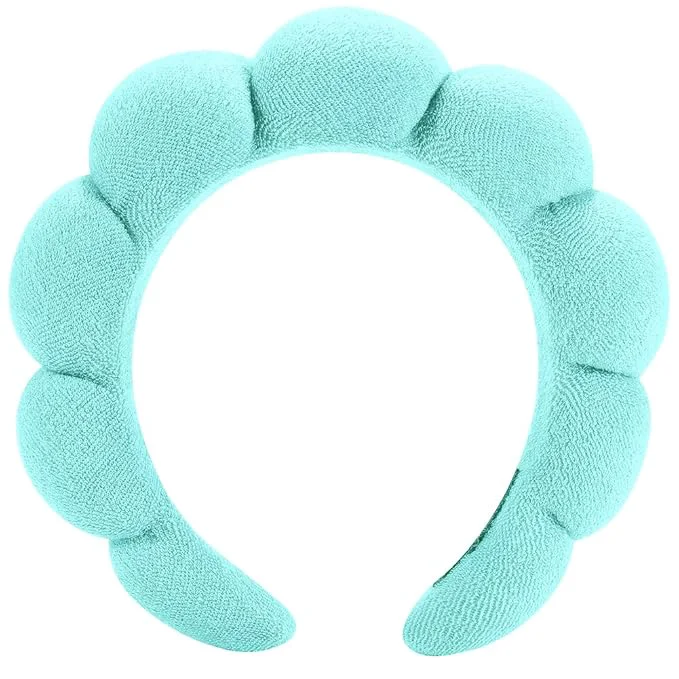 Elegant Spa Headbands – Terry Cloth Face Wash Facial Makeup Skincare and Mask Certified