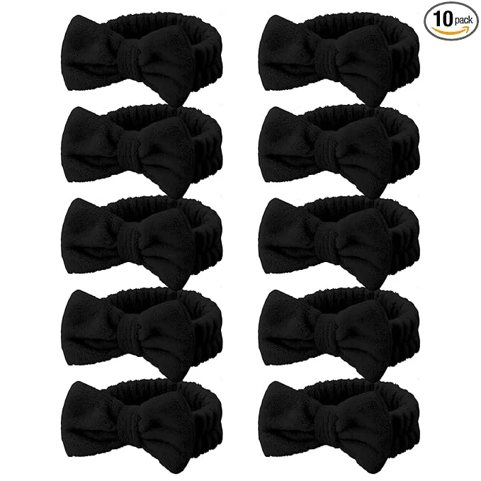 Superior Casoty 10 Pcs Black Face Wash Headbands Spa Gifts Reliable