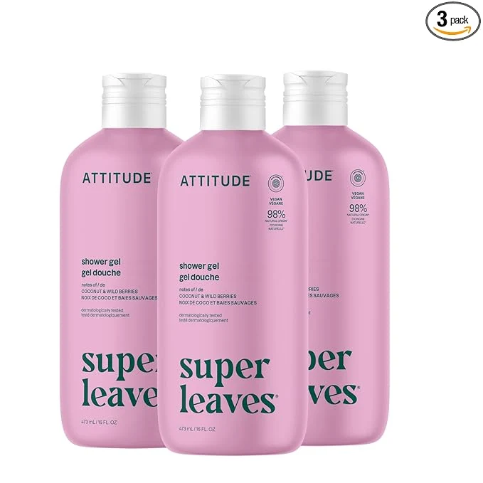 Top-Quality ATTITUDE Body Wash EWG Shower Gel Dermatologically Tested Plant and Recyclable