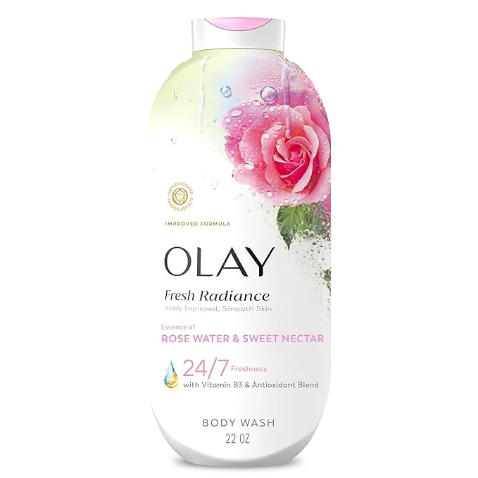 Reusable Olay Body Wash for Women Fresh Radiance 24 7 Skin-Loving Freshness Visibly Superior