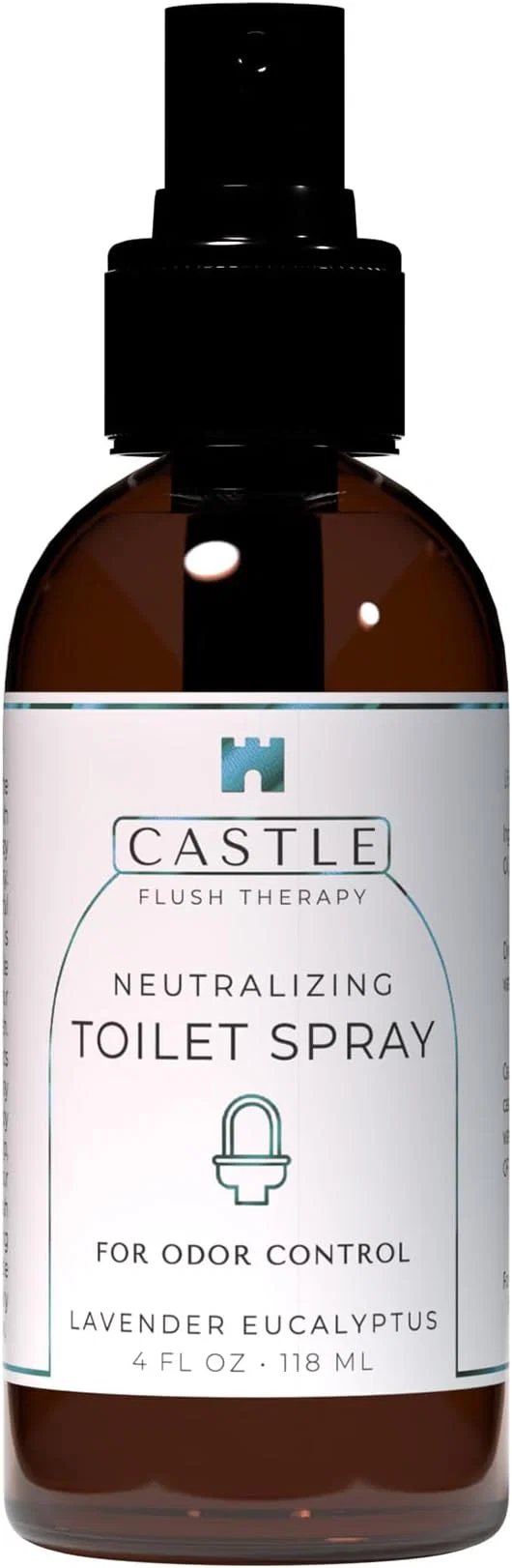 Next-Generation Castle Flush Therapy Neutralizing Toilet Spray Odor Control Mist Over the Lightweight