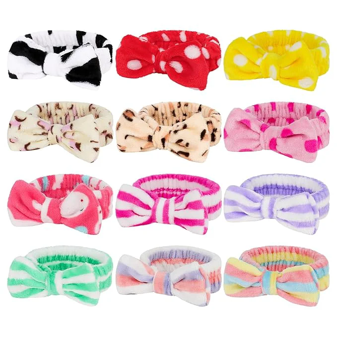 High-Quality Casoty 12 Pack Spa Headband for Washing Face Shincare Headbands Face Wash Minimalist
