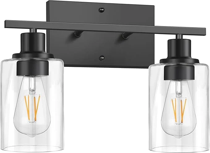 Genuine ShineTech 2-Light Bathroom Vanity Light Fixtures Modern Wall Lighting Prestigious