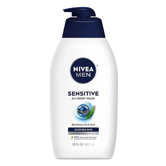 Eco-Friendly NIVEA MEN Sensitive Body Wash Comfortable