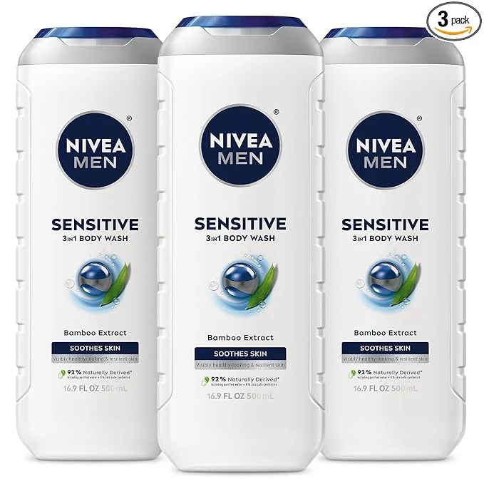 Premium NIVEA MEN Sensitive Body Wash Eco-Friendly
