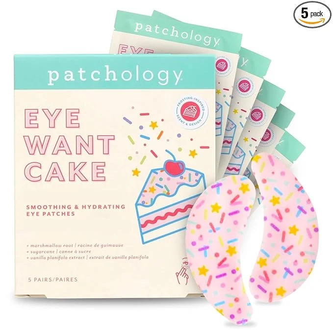 Trusted Patchology Eye Want Cake Hydrating Smoothing Eye Patches – Under Eye Masks Premium