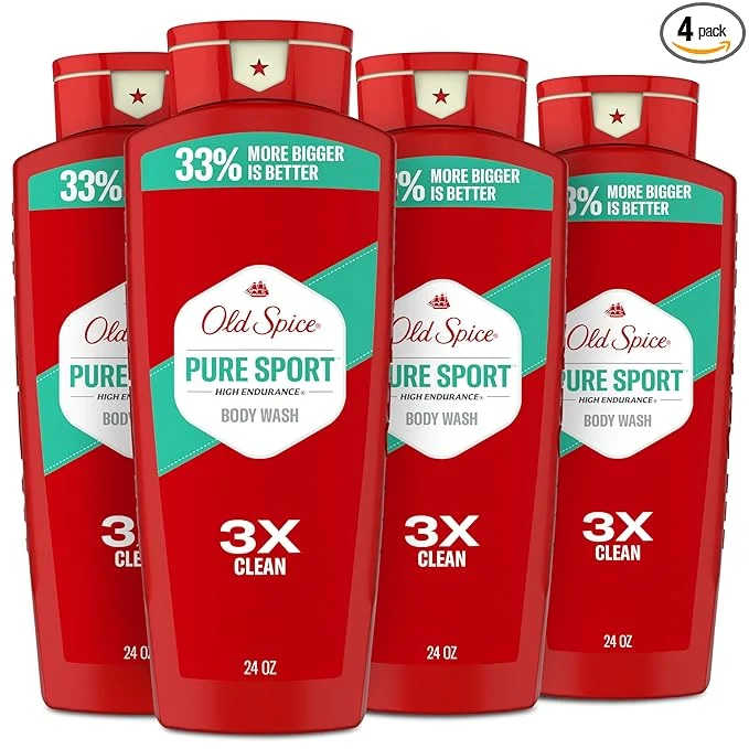 High-Grade Old Spice Refreshing Body Wash for Men High Endurance 3X Defense 24 7 Shower Exceptional