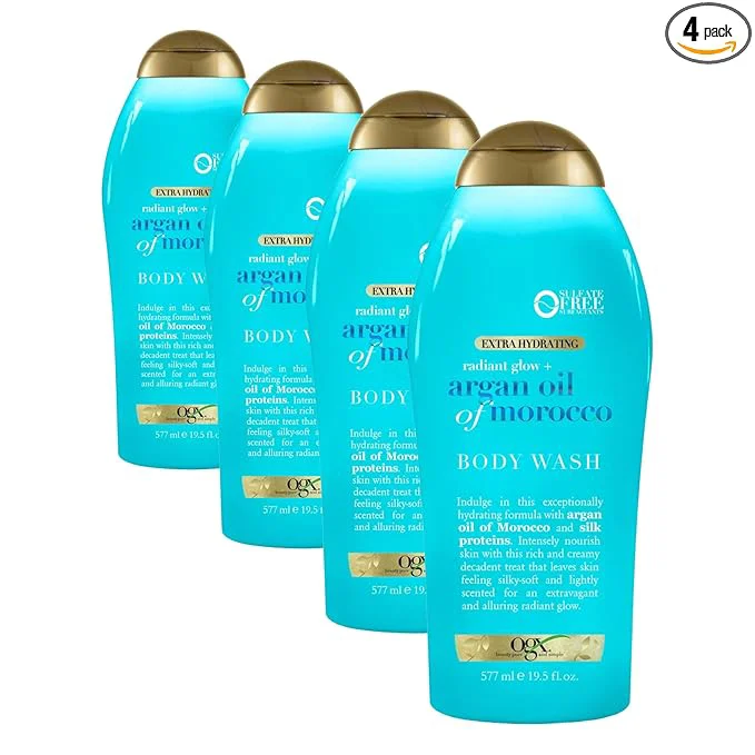 Lightweight OGX Radiant Glow Argan Oil of Morocco Extra Hydrating Body Wash Elite