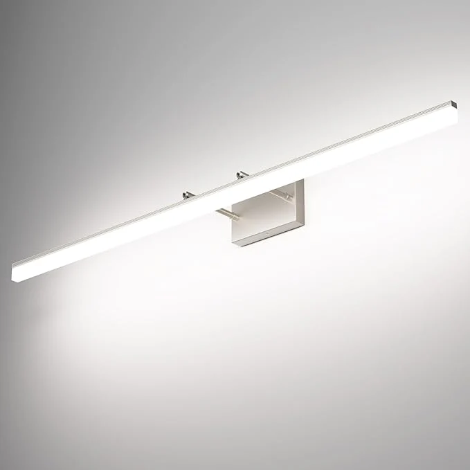Lightweight Aipsun 48inch Brushed Nickel Bathroom Llight Fixtures LED Vanity Light Recyclable