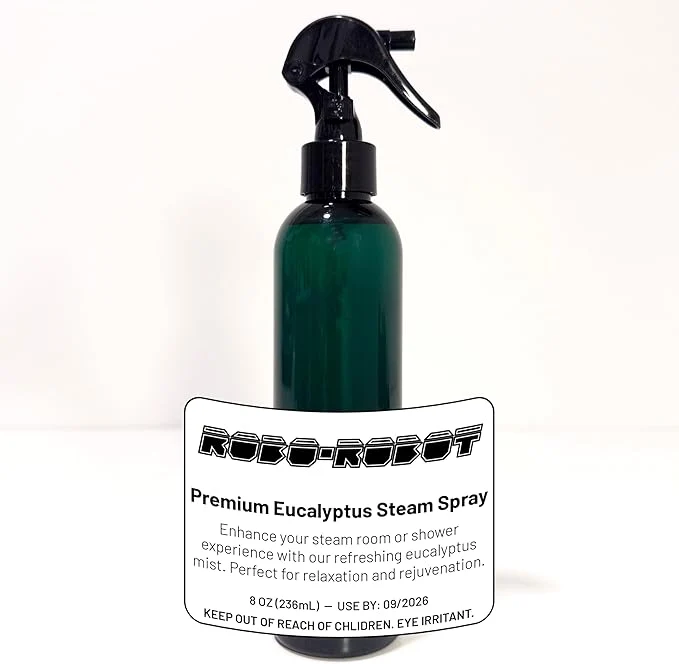 Easy-to-Use Eucalyptus Steam Room and Shower Spray 8oz Premium Essential Oil Mist Quality