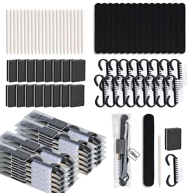 Soft 20 Sets Disposable Manicure Kit Basics 4 Piece Nail Kit Excellent