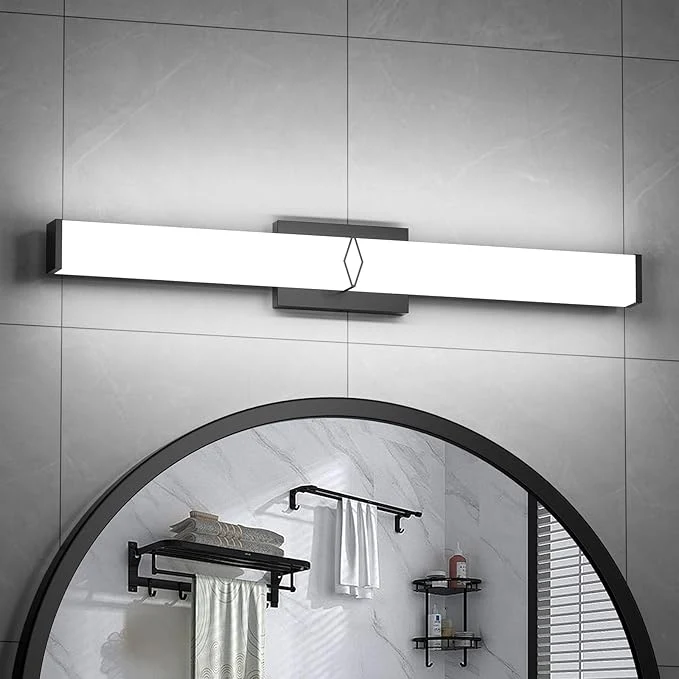 Fine Crafted Modern Bathroom Light Fixtures 32inch Dimmable Bathroom Vanity Lights Over Minimalist