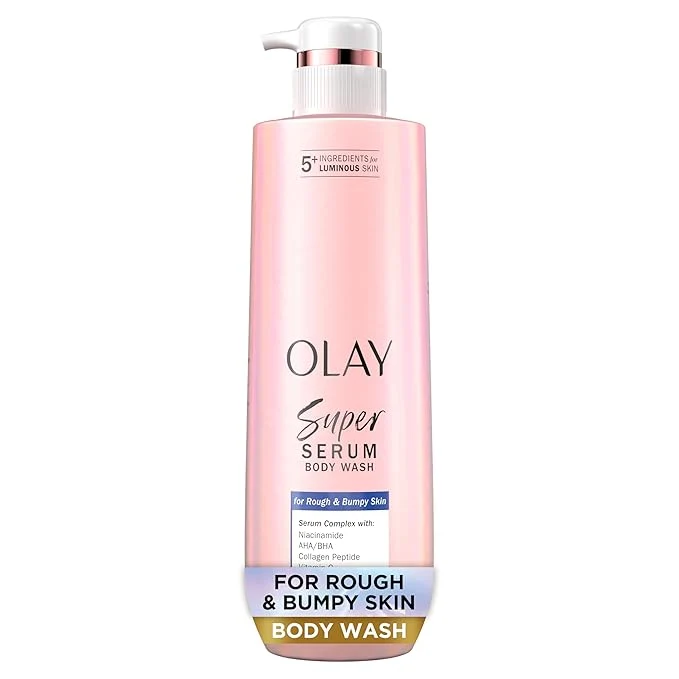 Superior Olay Super Serum Body Wash for Rough Bumpy Skin Hydrating Renewing Serum Smooth