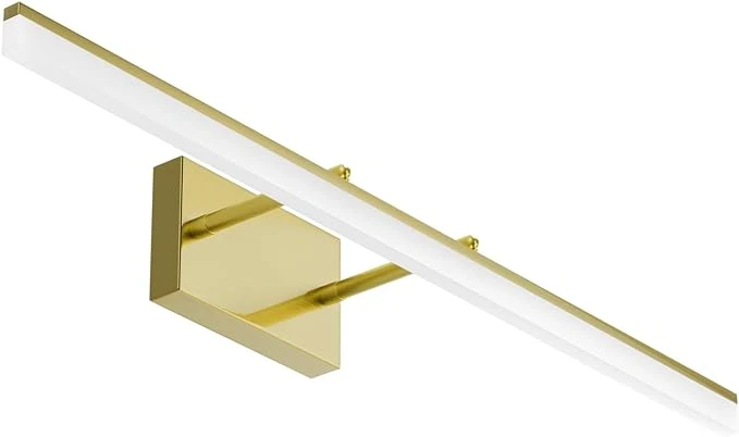 Contemporary Aipsun 31.5inch Brushed Brass Bathroom Vanity Light Fixtures Modern LED Light Top-Quality