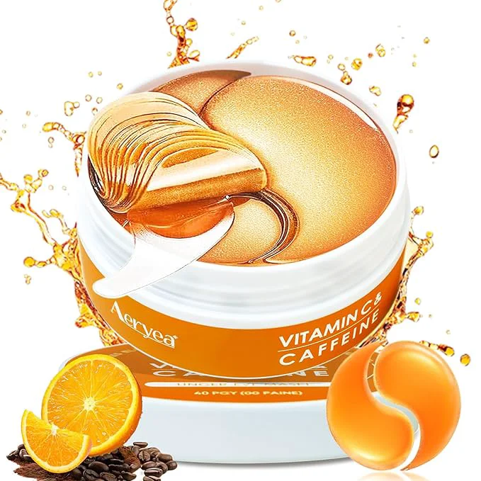 Healthy Under Eye Patches with Vitamin C Caffeine 30 Pairs Functional