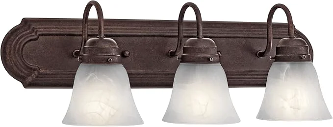 Stylish Kichler 3-Light Bathroom Vanity Light Fixture Proven