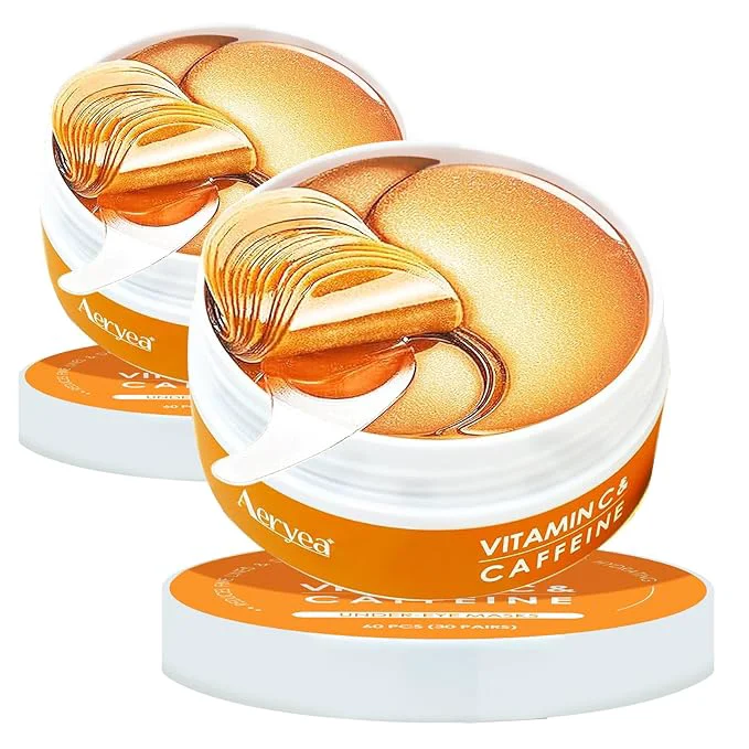 Smart Under Eye Patches with Vitamin C Caffeine 30 Pairs Top-Quality
