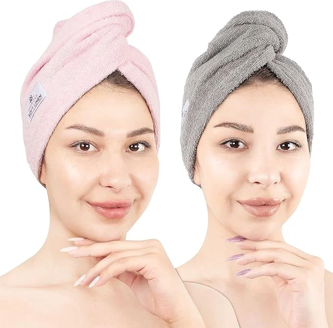 Versatile American Soft Linen Cotton Head Towel Cap Women’s Anti Frizz Hair Wrap Verified