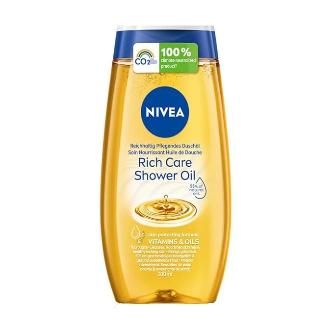 Unique Nivea Rich Care Intensive Nourishing Shower Oil 200 ml Selected