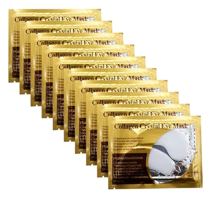 Modern Permotary 30 Pairs Gel Collagen Eye Pads Crystal Collagen Under Eye Mask Natural