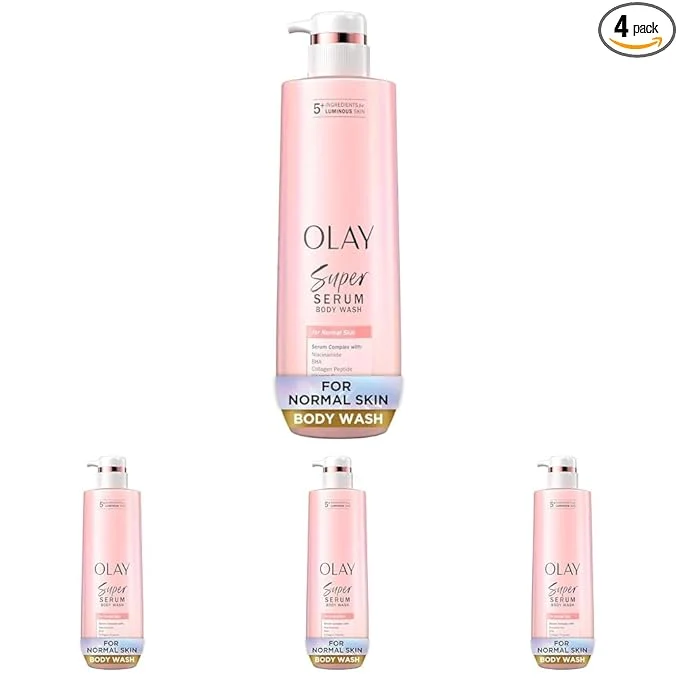 Convenient Olay Super Serum Body Wash for Normal Skin 24hr Long Lasting Hydration Exclusive