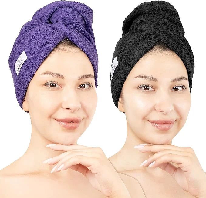 Superior American Soft Linen Cotton Hair Towels Trendy