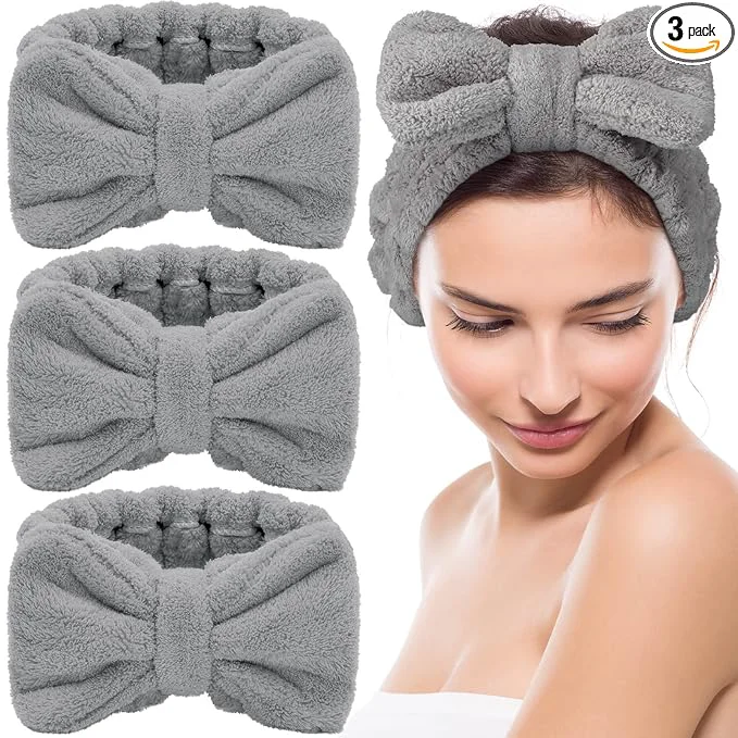 Superior 3 Pieces Towel Headbands for Women Makeup Headband for Washing Face Makeup Spa Enhanced