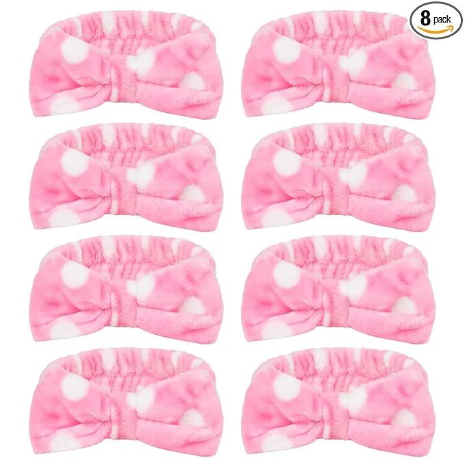 Fine CIEHER 8 Pcs Spa Headbands for Women Girls Convenient