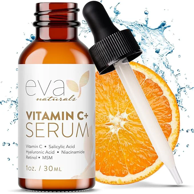 Effective Eva Naturals Vitamin C Serum for Face – Anti Aging Dark Spot Remover Corrector