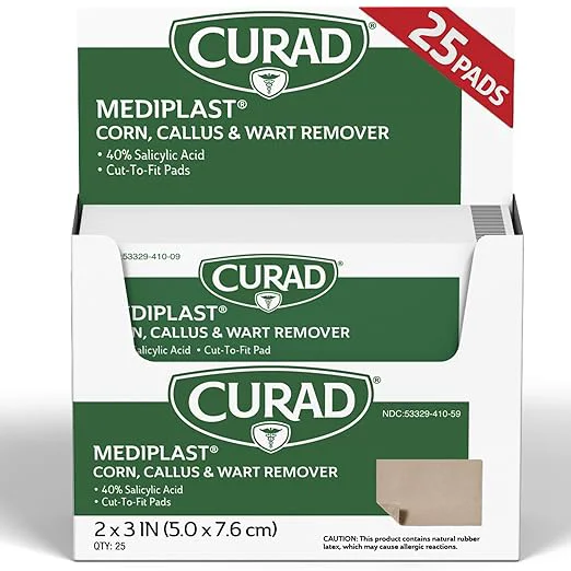 Next-Generation Curad – CUR01496 Mediplast Corn Wart Remover 40 Salicylic Acid Pads Optimized