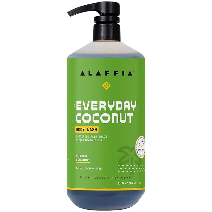 Genuine Alaffia Body Wash EveryDay Coconut – Purely Coconut Gentle Skin Cleanser Premium