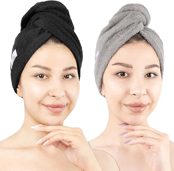Optimized American Soft Linen Cotton Hair Towels Trendy