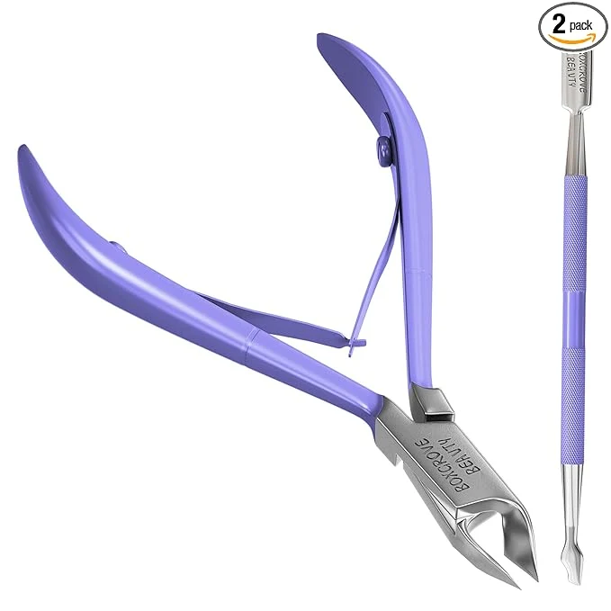 Stylish Professional Cuticle Cutter Pusher Trimmer Manicure Tools Official