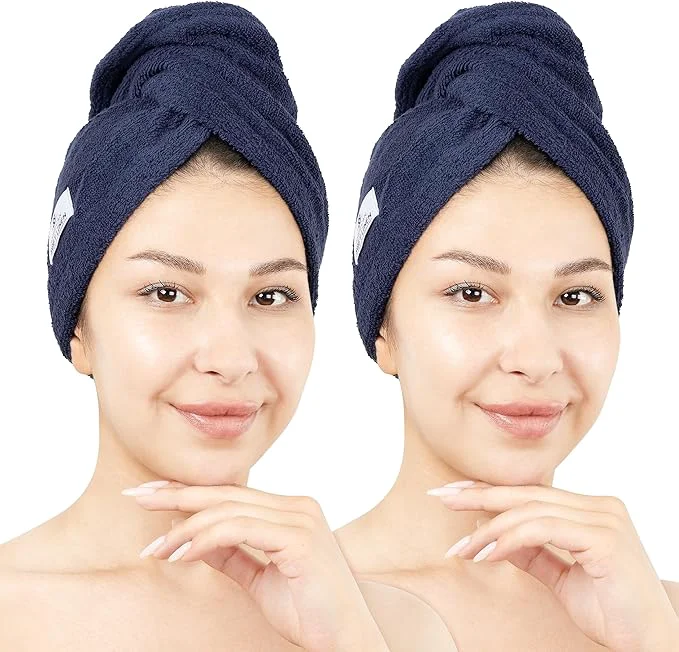 Expertly Made American Soft Linen Cotton Hair Towels Organic