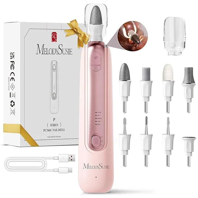 Luxury MelodySusie Cordless Pedicure Manicure Nail Drill Kit PC760G High-End