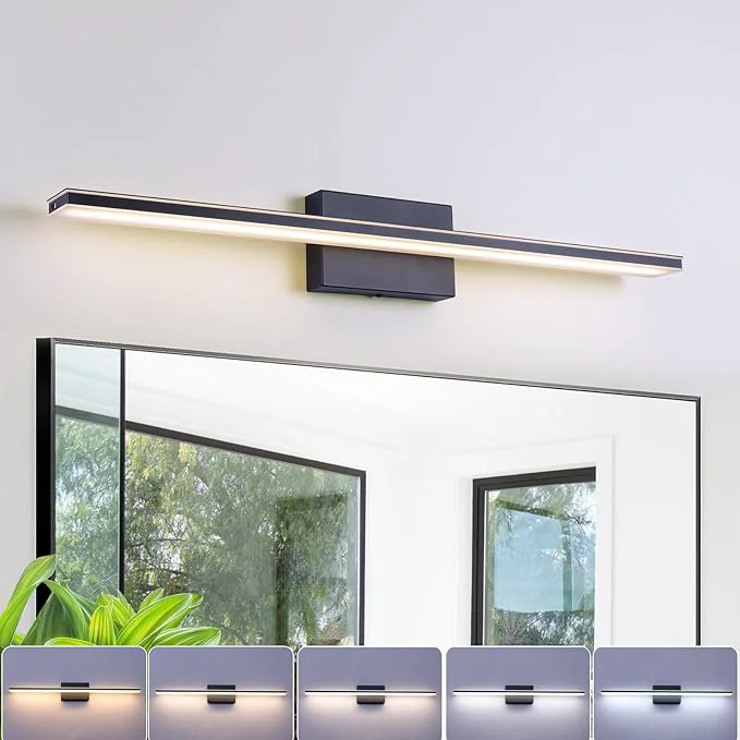 Refined LED Modern Bathroom Vanity Light Dimmable 5CCT Bathroom Light Fixture Over High-End