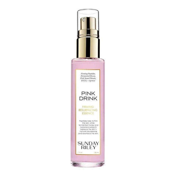 Detailed Sunday Riley Pink Drink Skin Firming Resurfacing Essence Face Mist Clean