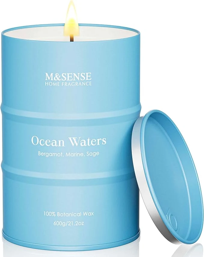 Proven M SENSE Ocean Waters Scented Candles Large Beach Candle Summer Soy Candles Detailed