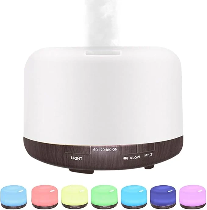 Contemporary 500ml Essential Oil Diffuser Quiet 4-in-1 Ultrasonic Aromatherapy Humidifier Superior