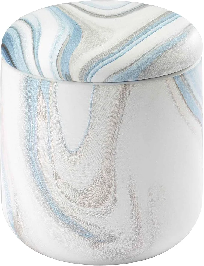 Elegant Avanti Linens – Covered Jar Resin Countertop Accessories Guest Bathroom Lightweight