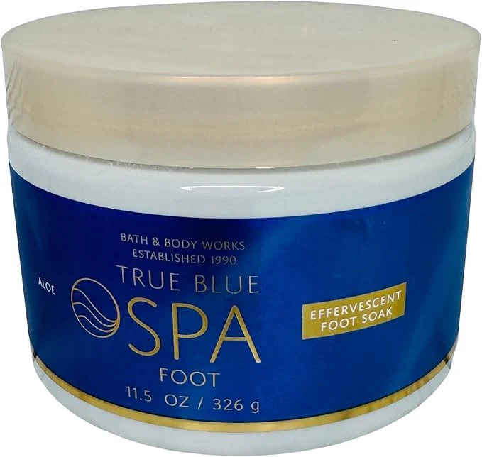 Unique Bath and Body Works Foot Soak True Blue Spa Effervescent Foot Soak 11.5 Ounces Optimized