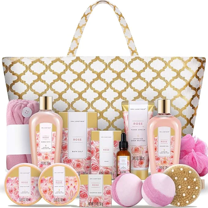 Enhanced Spa Luxetique Spa Baskets for Women Gift Womens Spa Gift Baskets Spa Kit Original