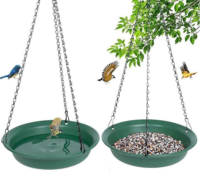 Effective VUWEZ Hanging Bird Feeder BirdBath First-Class