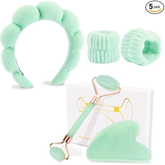 Exceptional CUBACO Spa Headband and Wristband Set Outstanding