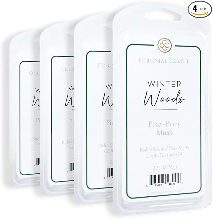 Prestigious Colonial Candle Winter Woods Wax Melts Wax Melt Warmer Cubes Long Lasting Elite